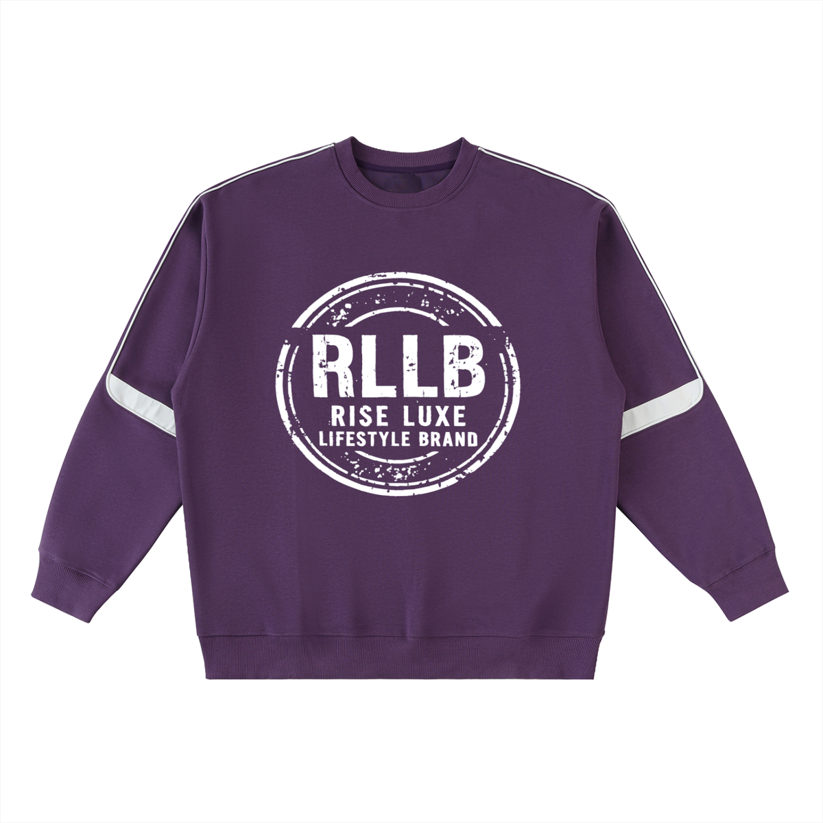 Oversized Crewneck Taped Sweatshirt (S–3XL)