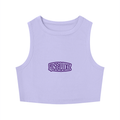 Rise Luxe Women's Crewneck Crop Tank Top – Light Purple Bodycon Rayon Blend, S–XL