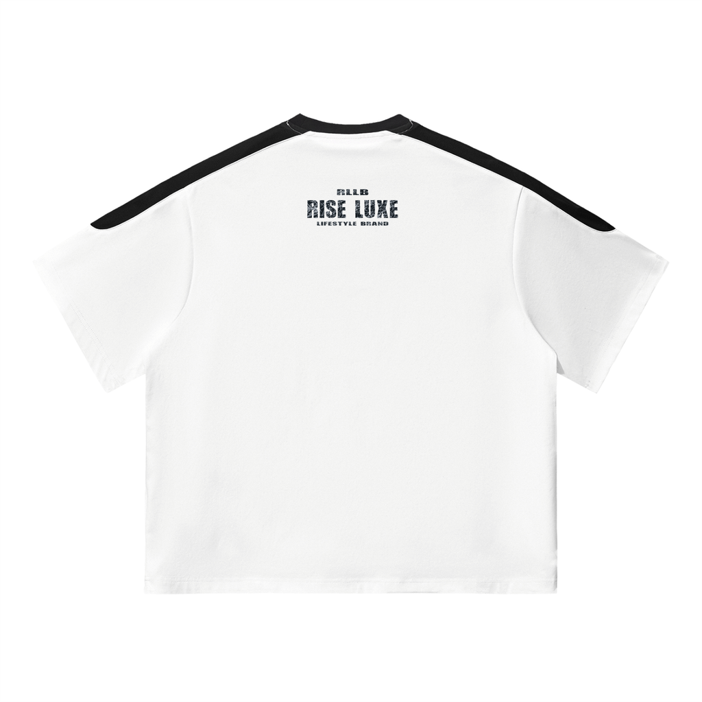 Rise Luxe Unisex Color Block Oversized T-Shirt (S - XL)