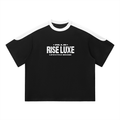 Rise Luxe Unisex Color Block Oversized T-Shirt (S - XL)