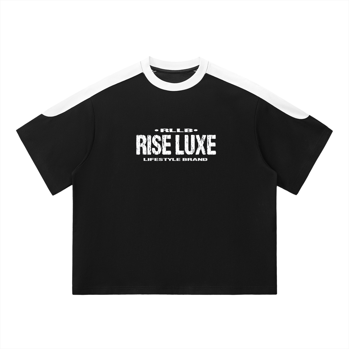 Rise Luxe Unisex Color Block Oversized T-Shirt (S - XL)