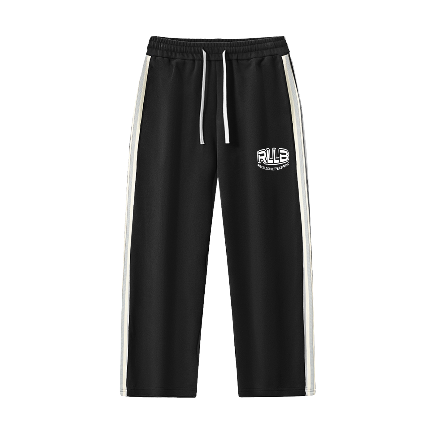 Rise Luxe Contrast Side-Stripe Straight-Leg Pants (Sizes S-2XL)