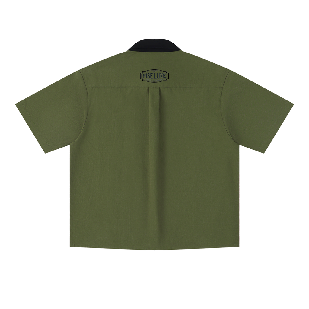 Unisex Color Block Short Sleeve Shirt (S - 2XL)