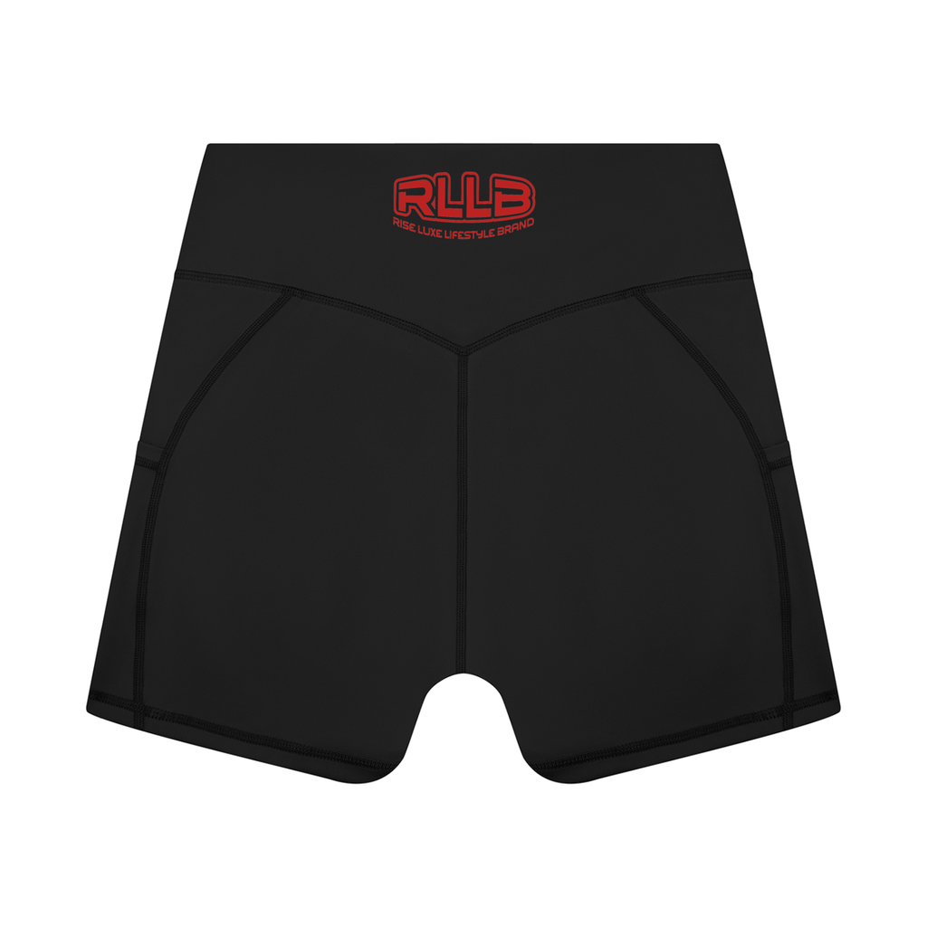 Rise Luxe Women’s High Rise Pocket Yoga Shorts
