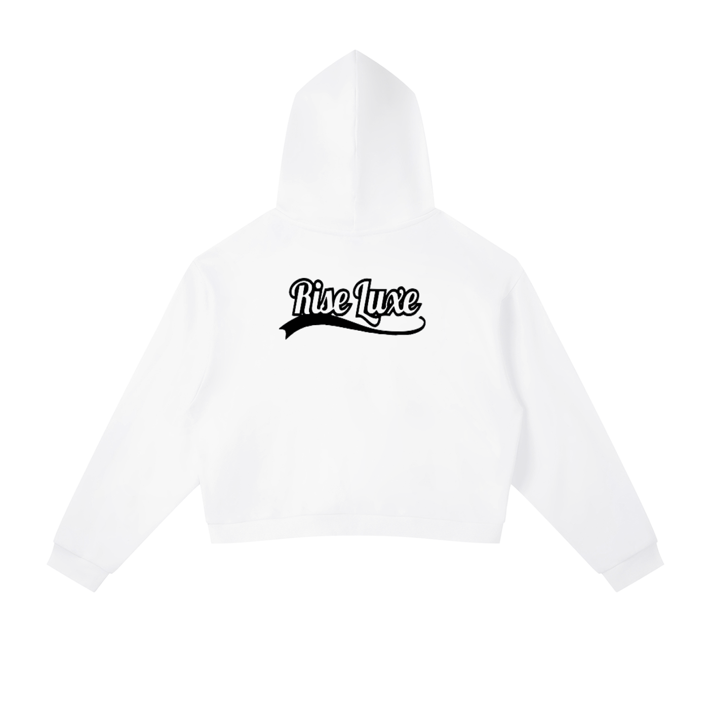 Rise Luxe Women's Sport Contrast Side Stripe Cropped Hoodie (S-XL)