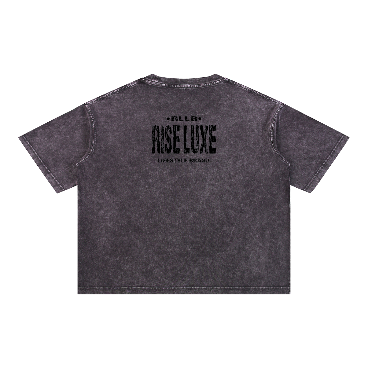Rise Luxe From Smoke Fist Mineral Wash Boxy Cotton T-Shirt – Dark Gray | S–2XL