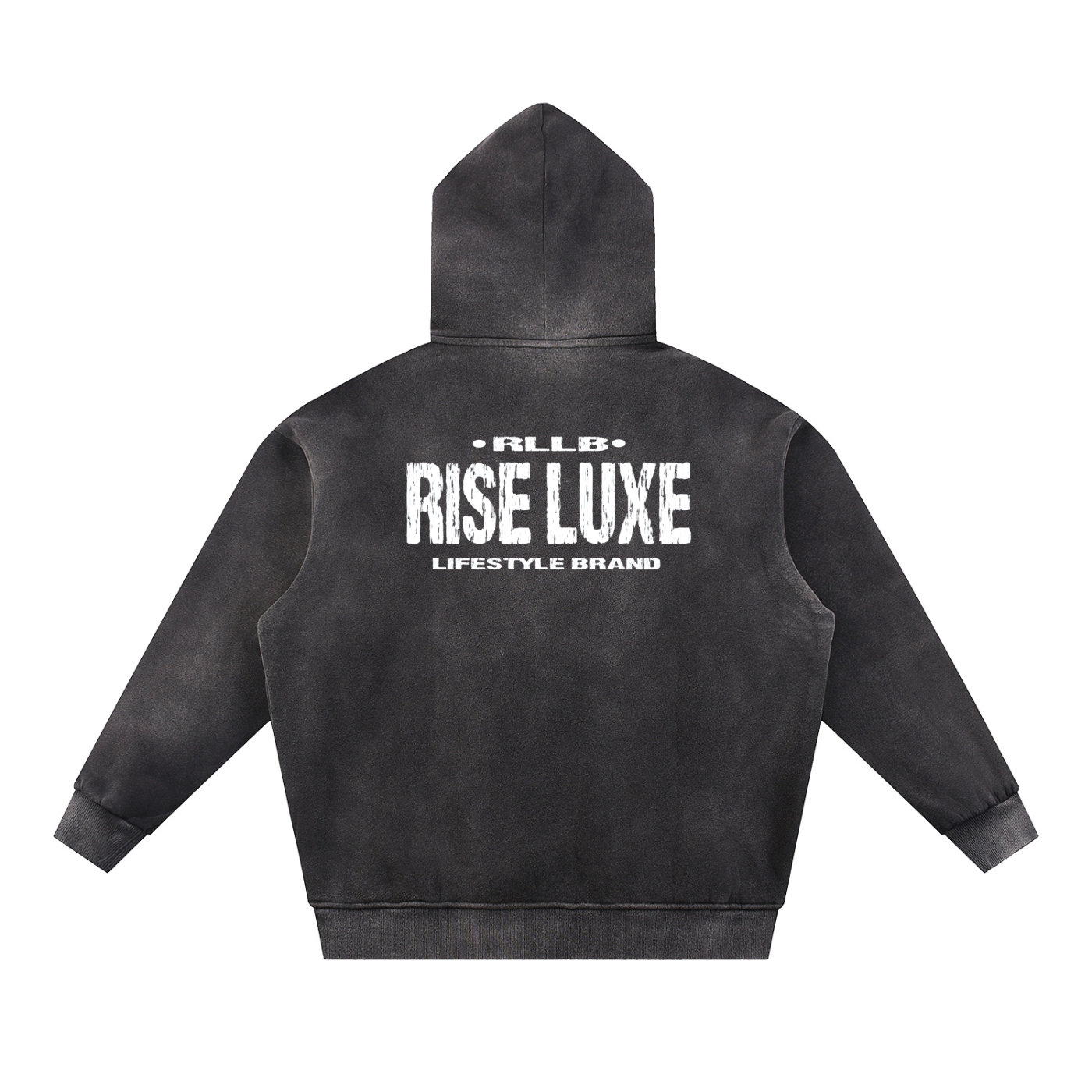 Rise Luxe Sun Fade Contrast Tape Fleece Hoodie (M-XL)