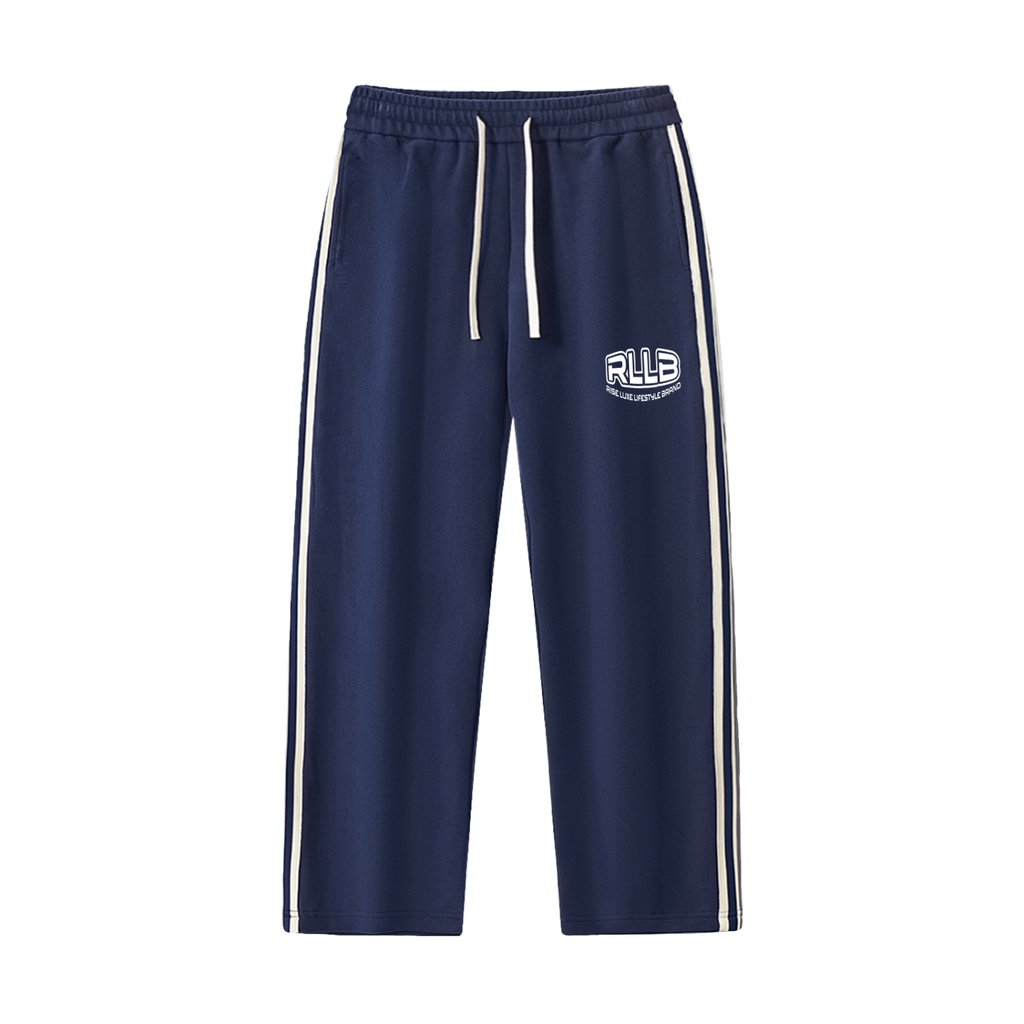 Rise Luxe Contrast Side-Stripe Straight-Leg Pants (Sizes S-2XL)