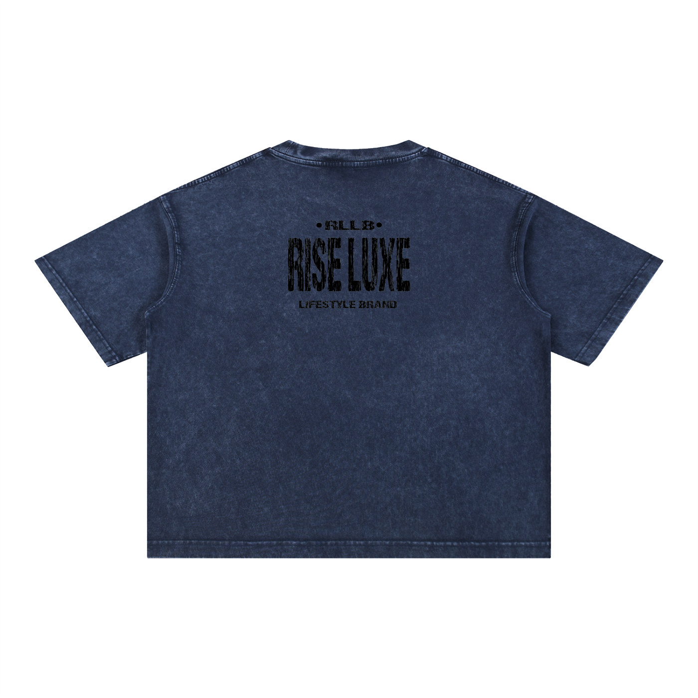 Rise Luxe From Smoke Fist Mineral Wash Boxy Cotton T-Shirt – Royal Blue | S–2XL