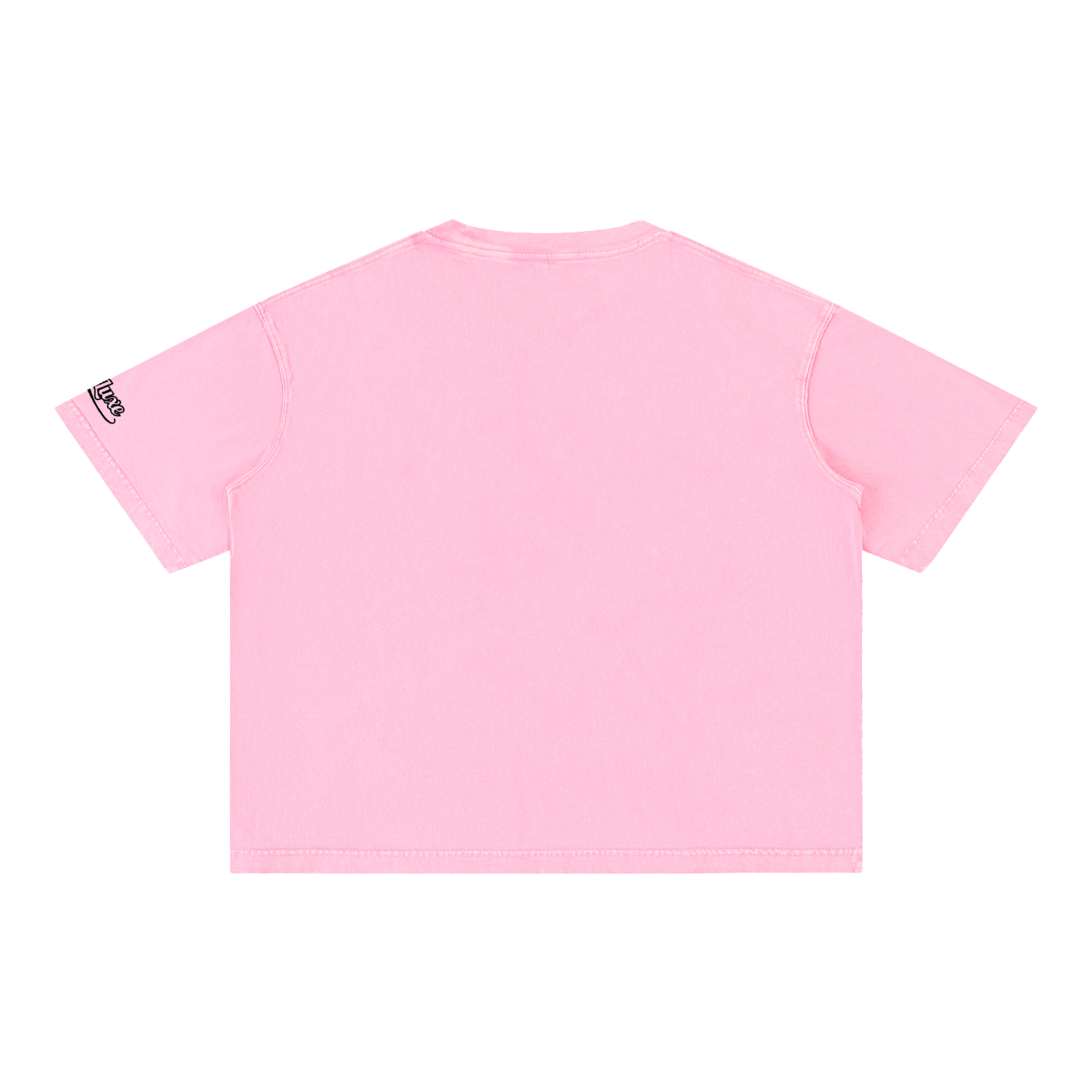 Rise Luxe From Smoke Concrete Rose Mineral Wash Boxy Cotton T-Shirt – Rose Pink | S–2XL