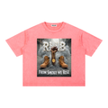 Rise Luxe From Smoke Fist Mineral Wash Boxy Cotton T-Shirt – Pink | S–2XL