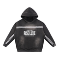 Rise Luxe Sun Fade Contrast Tape Fleece Hoodie (M-XL)