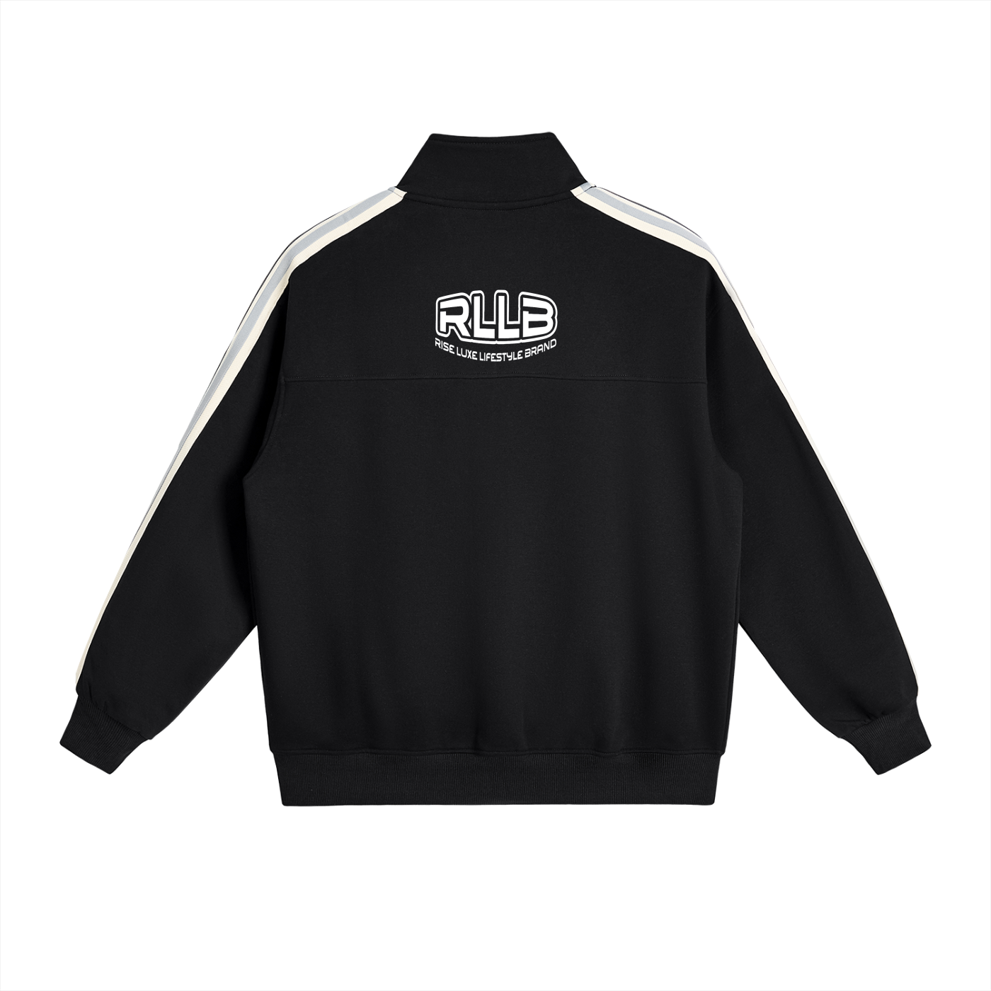 Rise Luxe Contrast Side-Stripe Stand Collar Jacket (Sizes S-2XL)