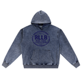 Rise Luxe Snow Wash Oversized Hoodie – Royal Blue | Distressed Stamp | S–XL