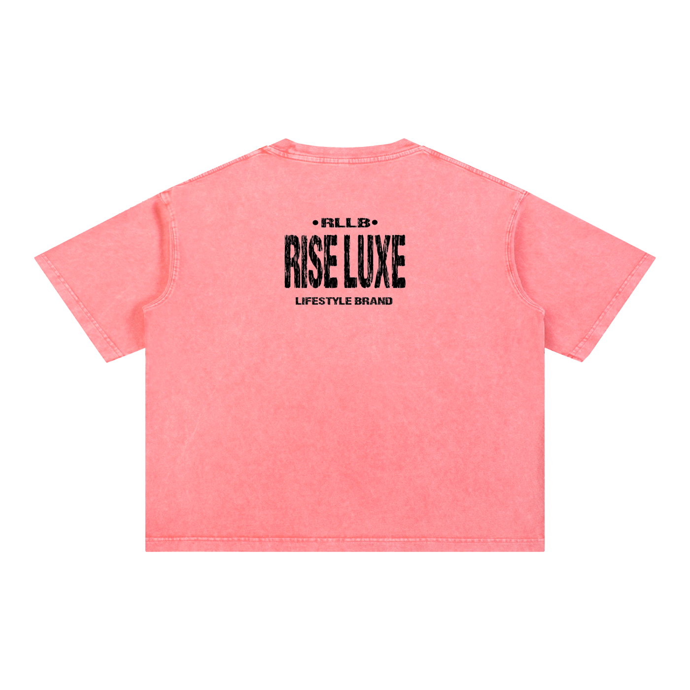 Rise Luxe From Smoke Rose Mineral Wash Boxy Cotton T-Shirt – Pink | S–2XL