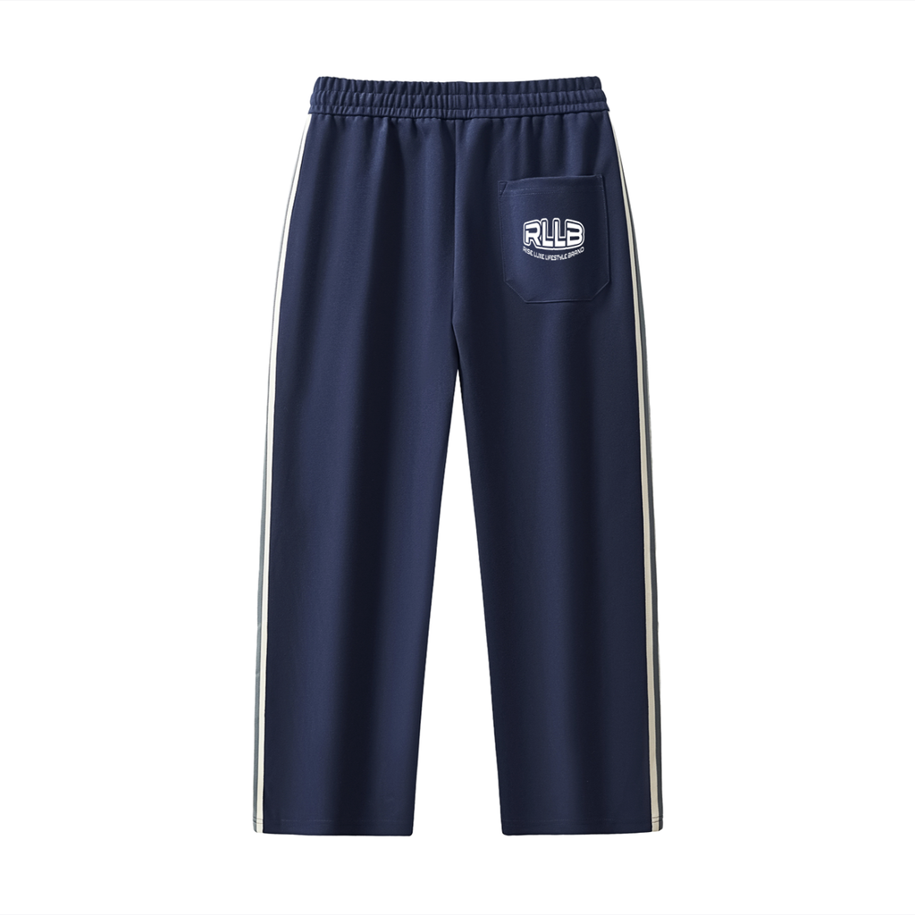 Rise Luxe Contrast Side-Stripe Straight-Leg Pants (Sizes S-2XL)