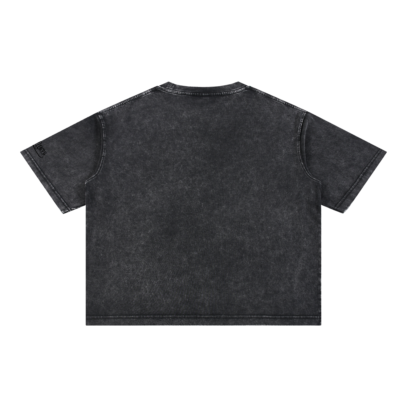 Rise Luxe From Smoke Raven Mineral Wash Boxy Cotton T-Shirt – Black | S–2XL