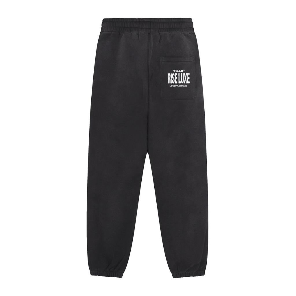 Rise Luxe Sun Fade Contrast Tape Fleece Jogged Sweatpants