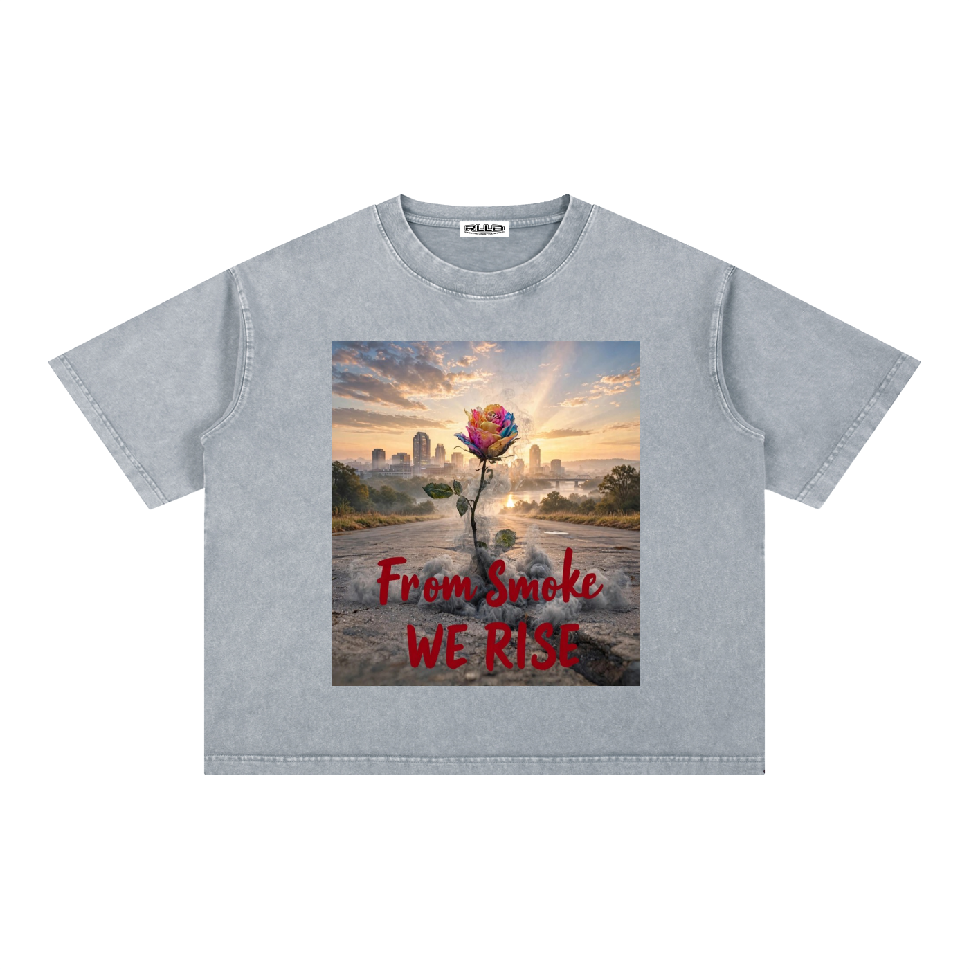 Rise Luxe Mineral Wash Boxy Cotton T-Shirt (S-2XL)