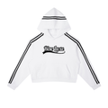 Rise Luxe Women's Sport Contrast Side Stripe Cropped Hoodie (S-XL)
