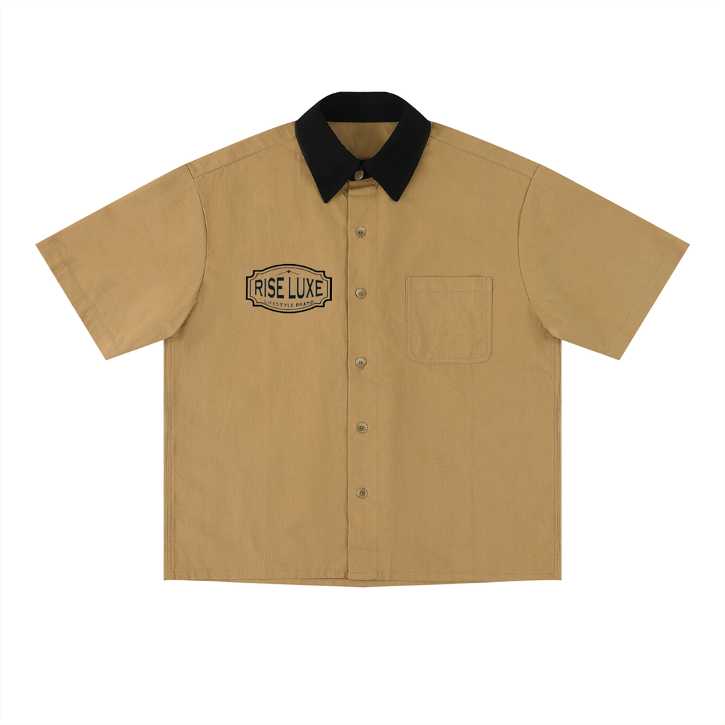 Unisex Color Block Short Sleeve Shirt (S - 2XL)