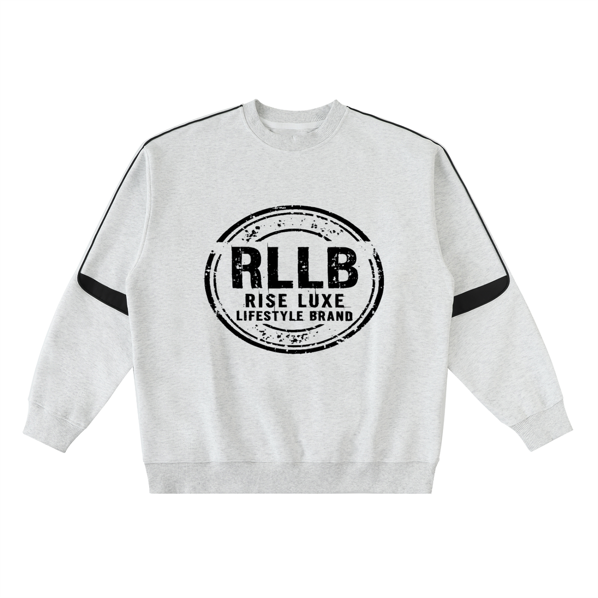 Oversized Crewneck Taped Sweatshirt (S–3XL)