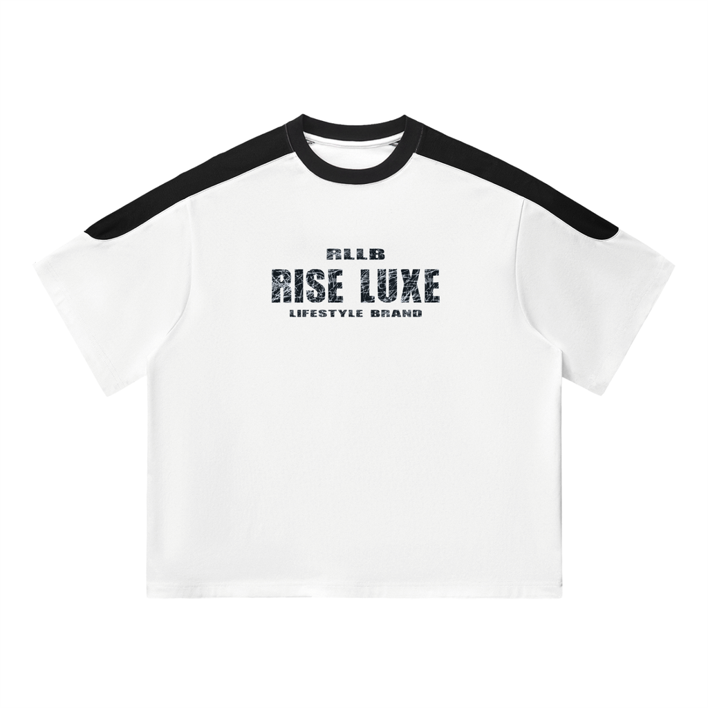 Rise Luxe Unisex Color Block Oversized T-Shirt (S - XL)