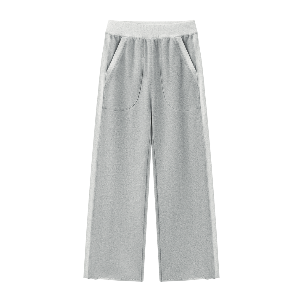 Rise Luxe Premium Women's Color Block Raw Hem Sweatpants