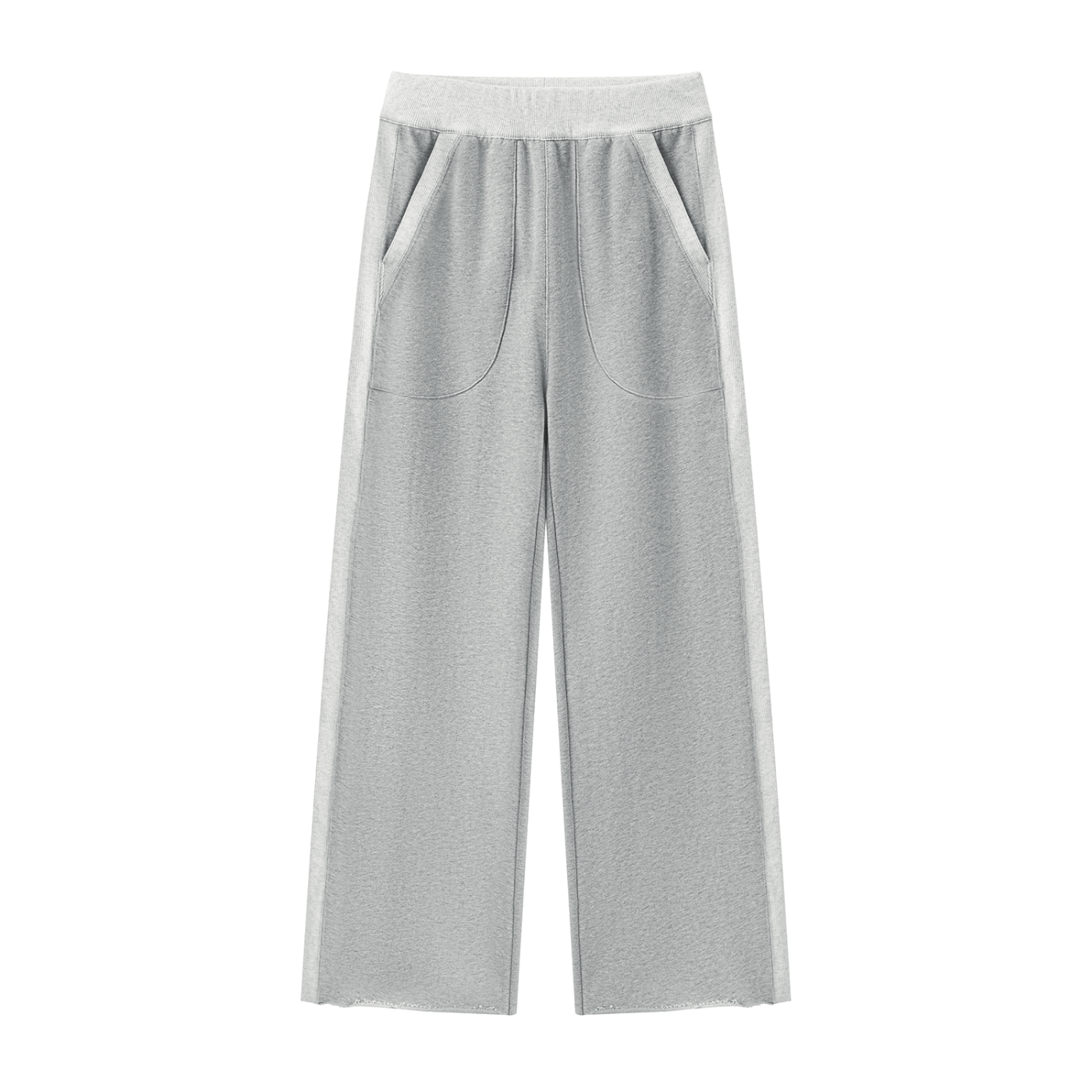 Rise Luxe Premium Women's Color Block Raw Hem Sweatpants