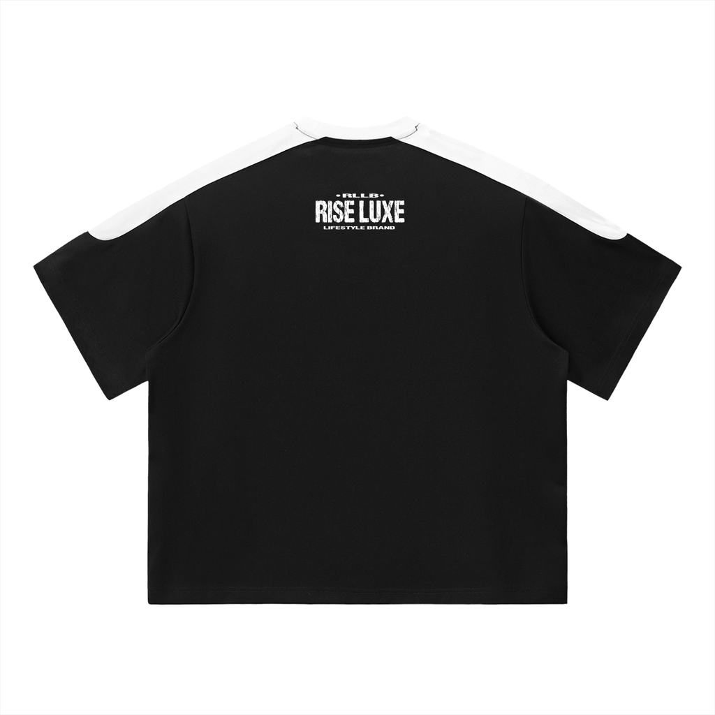 Rise Luxe Unisex Color Block Oversized T-Shirt (S - XL)