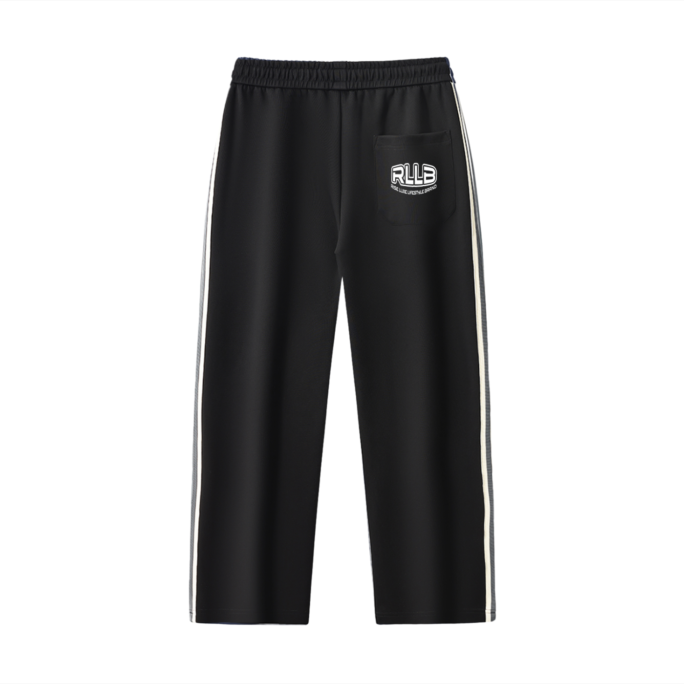 Rise Luxe Contrast Side-Stripe Straight-Leg Pants (Sizes S-2XL)