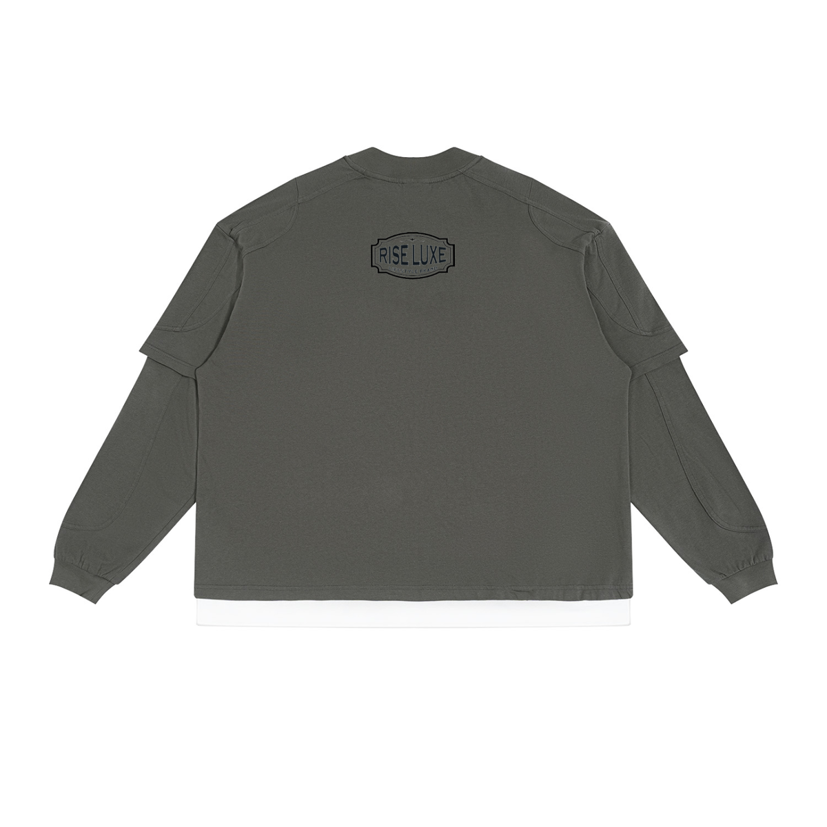 Rise Luxe Unisex Paneled Layer Color Block T-Shirt (S - 2XL)