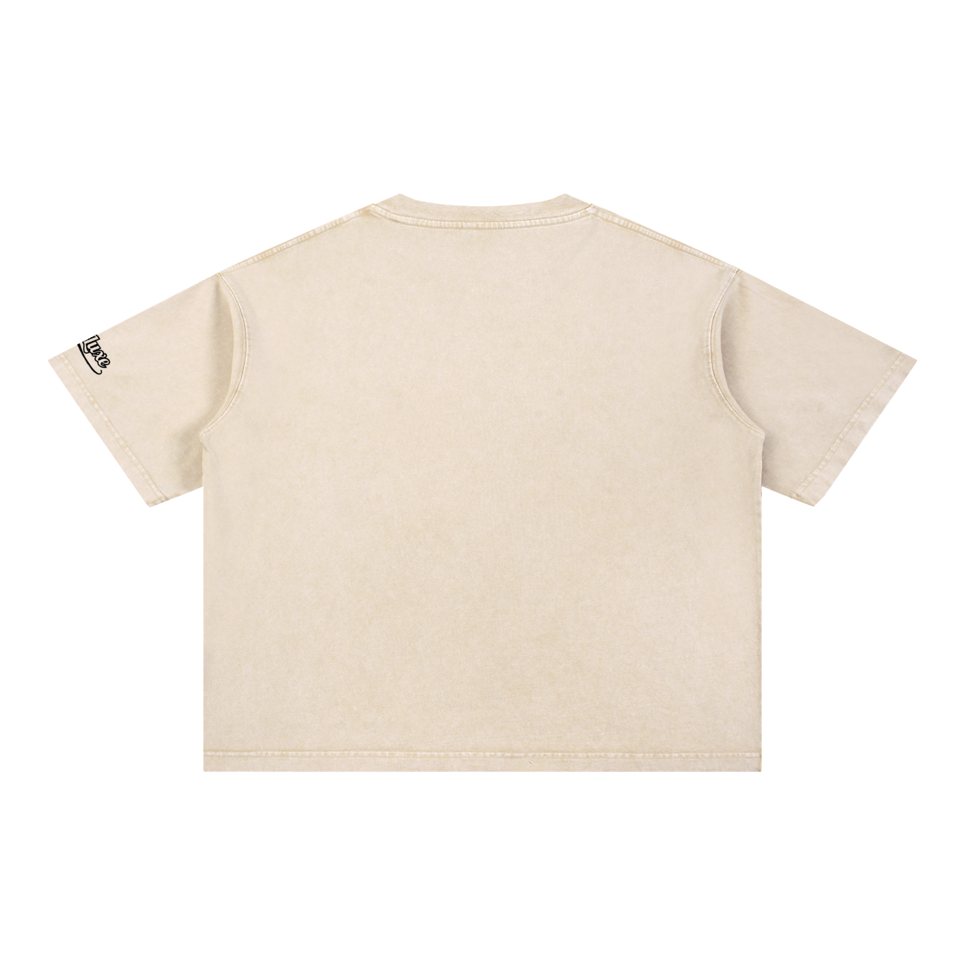 Rise Luxe From Smoke Raven Mineral Wash Boxy Cotton T-Shirt – Light Apricot | S–2XL