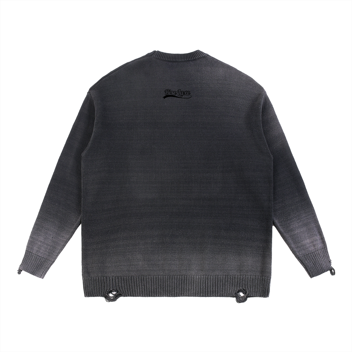 Sun Fade Distressed Ripped Crewneck Sweater (S - 2XL)